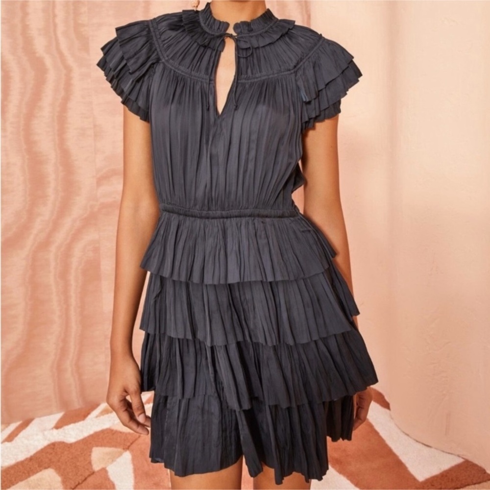 Ulla Johnson Vesna Dress Noir Black Sz 4